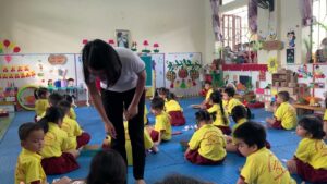 Tiết dạy toán tách gộp trong phạm vi 6