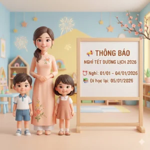 Chia sẻ Promt video THÔNG BÁO NGHỈ TẾT DƯƠNG LỊCH 2026