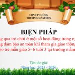 PP BIỆN PHÁP  “Thông qua trò chơi ở một số hoạt động trong ngày, rèn kỹ năng đảm bảo an toàn khi tham gia giao thông đường bộ cho trẻ mẫu giáo 5- 6 tuổi 3 tại trường mầm non