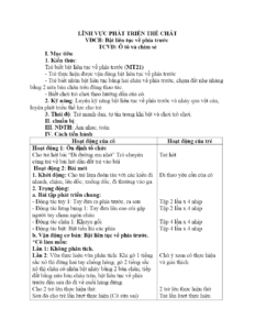 Giáo án bật liên tục về phía trước cho trẻ 4–5 tuổi