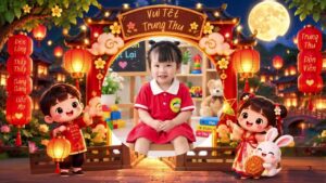 Mẫu file lồng ảnh Trung Thu rất dễ chỉnh sửa cho giáo viên