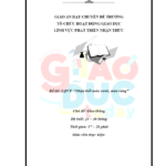 Giáo án nhận biết màu xanh, màu vàng cho trẻ 24–36 tháng